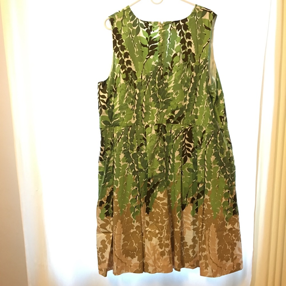 TALBOTS Tropical Vneck Dress 20WP w/pockets